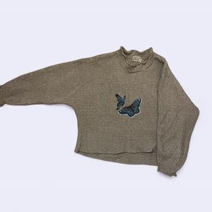 Poof! Light Gray Knit Sweater